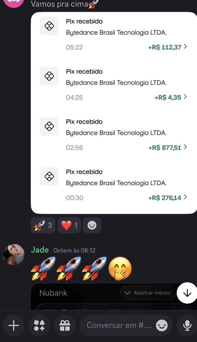 Comprovantes de resultados de aluno da FGC Academy