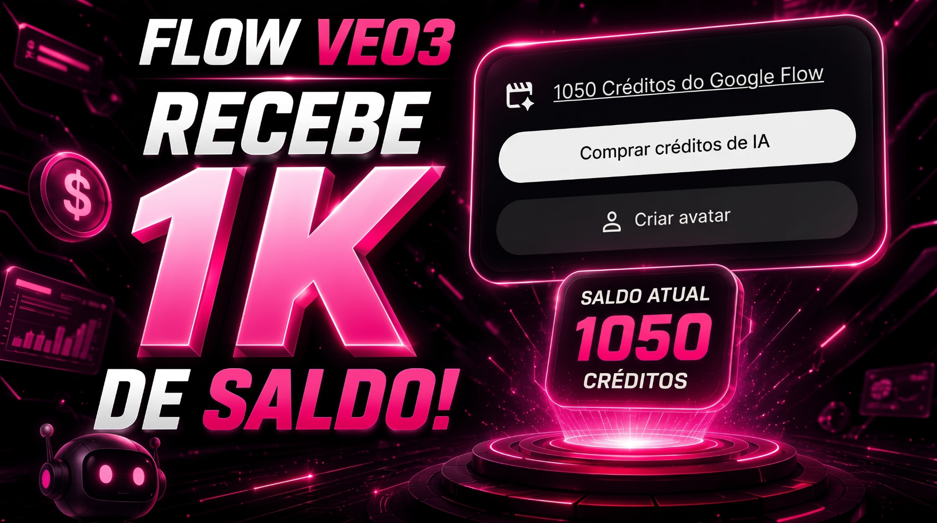 Conta Flow com saldo incluída na FGC Academy